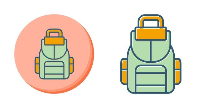 icono de vector de mochila