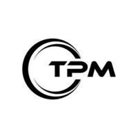 TPM Letter Logo Design, Inspiration for a Unique Identity. Modern Elegance and Creative Design. Watermark Your Success with the Striking this Logo. vector