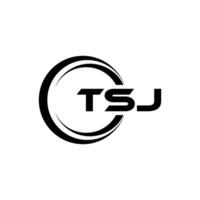 TSJ Letter Logo Design, Inspiration for a Unique Identity. Modern Elegance and Creative Design. Watermark Your Success with the Striking this Logo. vector