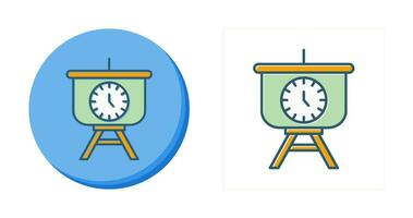 Time Manage Presentation Vector Icon