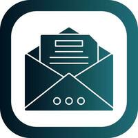 Open mail Vector Icon Design