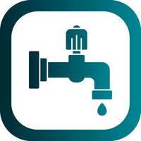 Water faucet Vector Icon Design