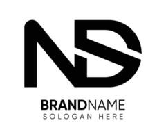 N D S logo design vector template