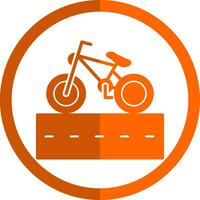 Cycle Lane Vector Icon Design