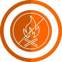 No Fire Allowed Vector Icon Design