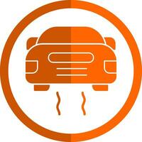 Slippery Road Vector Icon Design