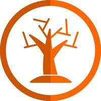 diseño de icono de vector de árbol seco