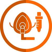 Oxygen Mask Vector Icon Design