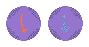 Arrow Pointing Down Vector Icon