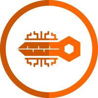 Digital key Vector Icon Design