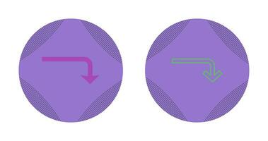 Turn Down Vector Icon