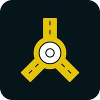 Roundabout Vector Icon Design