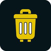 Trash Can Vector Icon Design