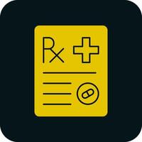 Prescription Vector Icon Design