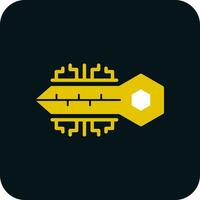 Digital key Vector Icon Design