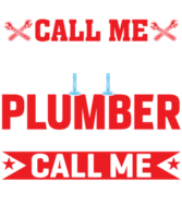 Plumber T-shirt Design, PNG