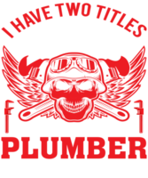 Plumber T-shirt Design, PNG