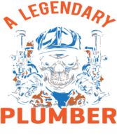 Plumber T-shirt Design, PNG