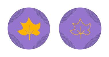 Autumn Leaf Vector Icon