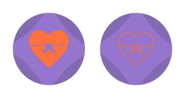 Heart shaped Gift Vector Icon