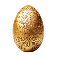 golden Ostern Ei Ostern Tag Festival ai generativ png