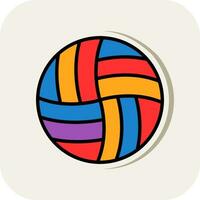 Volleyball Vector Icon Design