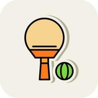 Ping Pong Vector Icon Design