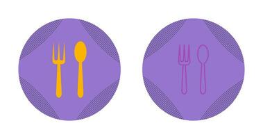 Spoon and Fork Vector Icon