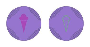 icono de vector de cono de helado