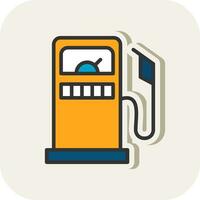 Gas Station Vector Icon Design