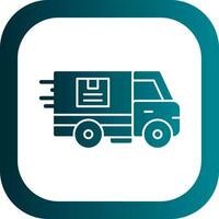 Delivery Truck Vector Icon Design