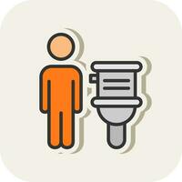 Restroom Vector Icon Design