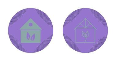 Green House Vector Icon