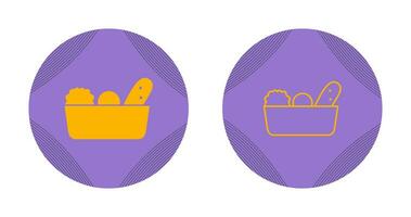 Vegetable Basket Vector Icon