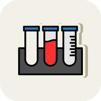 Test Tubes Vector Icon Design