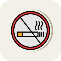 No Smoking Vector Icon Design