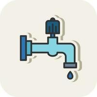 Water faucet Vector Icon Design