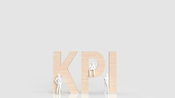 The KPI or Key Performance Indicator for Business concept 3d rendering photo