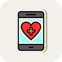 Health App Vector Icon Design