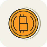 Bitcoin encryption Vector Icon Design