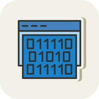 Binary code Vector Icon Design