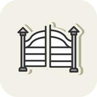 Gate Vector Icon Design