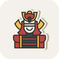 samurai vector icono diseño