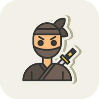 ninja vector icono diseño