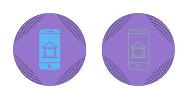 Mobile Banking Vector Icon