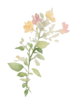 flor acuarela acortar Arte ai generado png