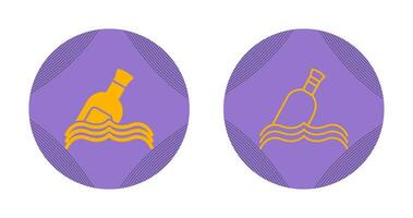 Bottle in Water Vector Icon