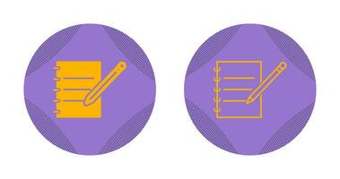 Notebook and Pen Vector Icon