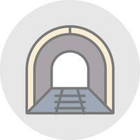 diseño de icono de vector de túnel