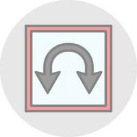 Double Curve Vector Icon Design